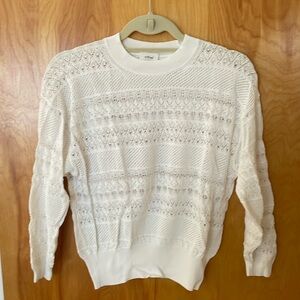 White Aritizia Wilfred knit sweater